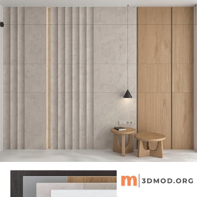 Decorative wall panel set 89