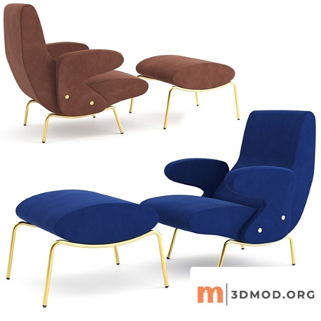 Delfino armchair by arflex