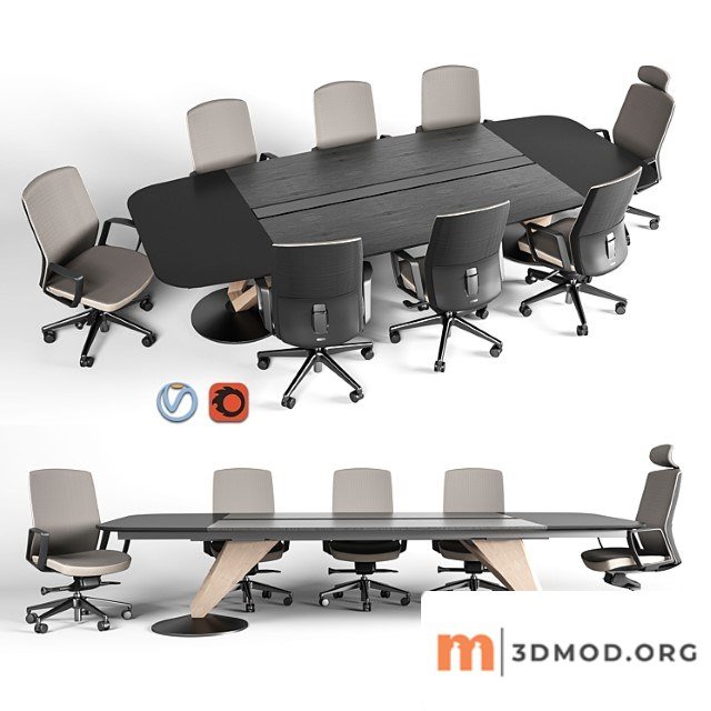 Delta Meeting Table And Chair