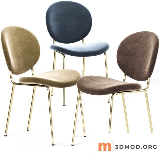 Demi dining chair, velvet 2