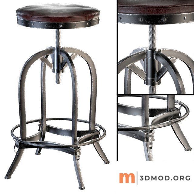 Dempsey Swivel Iron Bar Stoolr
