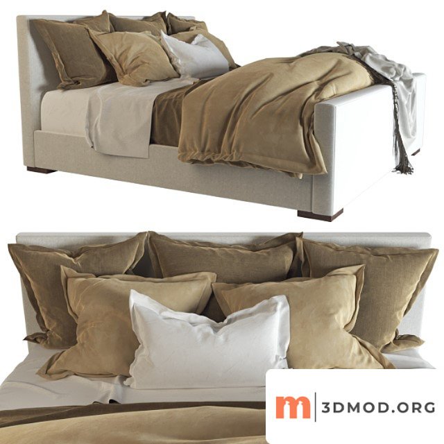 Desert modern bed ralph lauren (vray next) 2