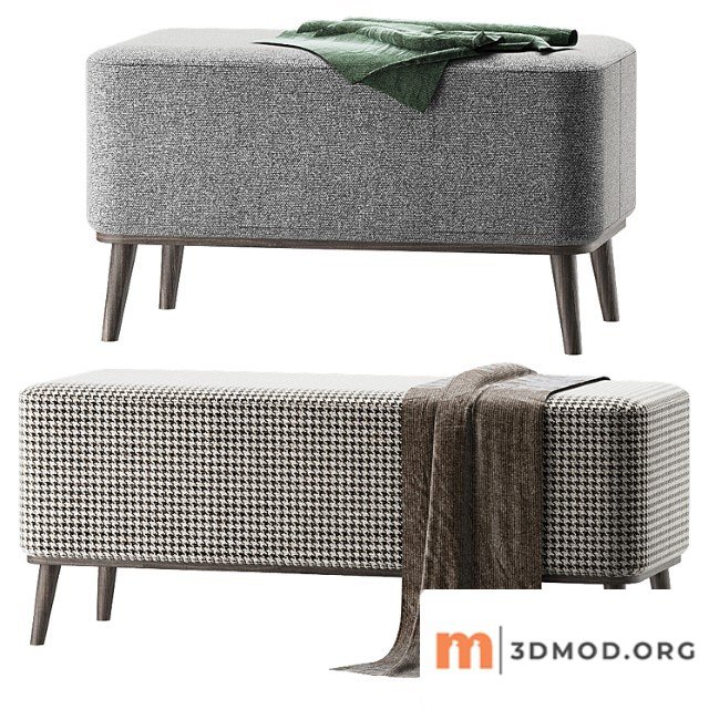 Designer pouf roob look