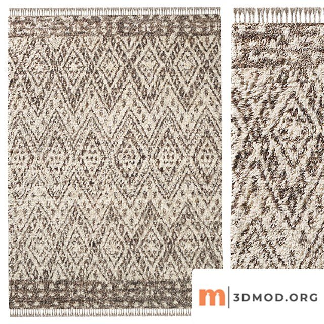 Faiza Border Wool Rug
