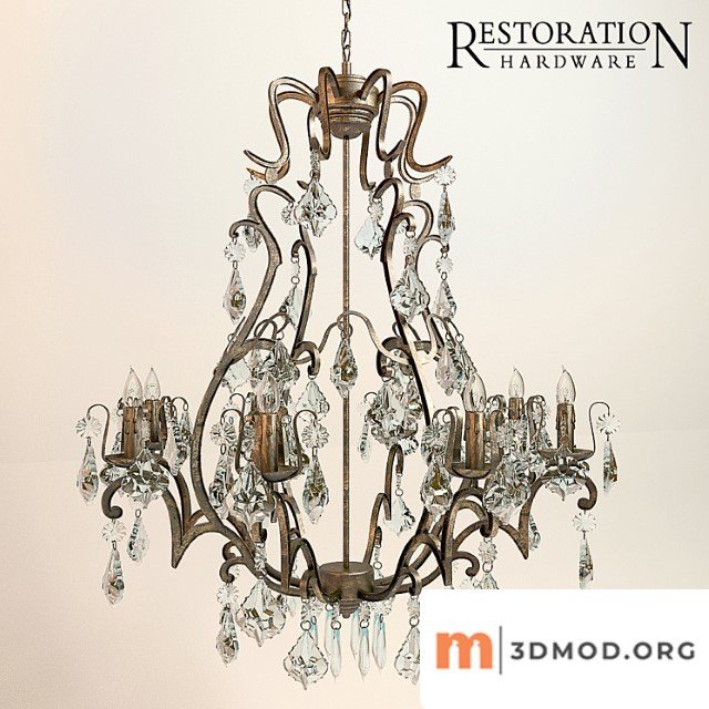 Florian Mercury Glass Chandelier