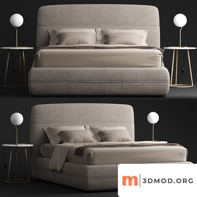 Flou mandarine bed 2