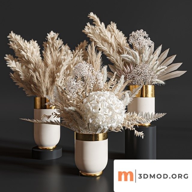 Flower set 010 pampas.
