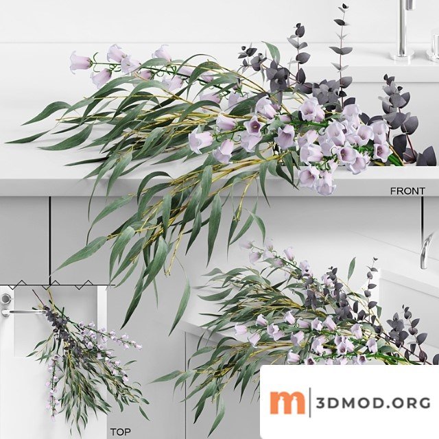 Flowers in sink