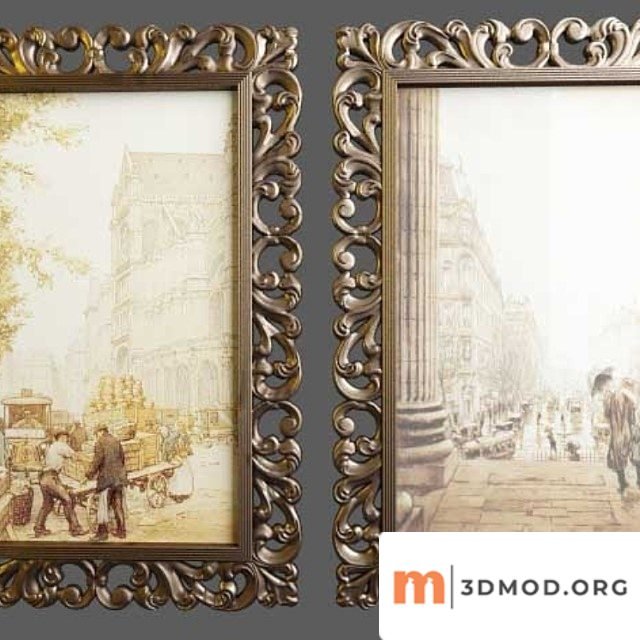 Frame mirrors, paintings