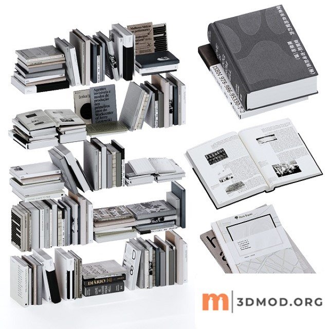 Gray and White Books Set Vol4