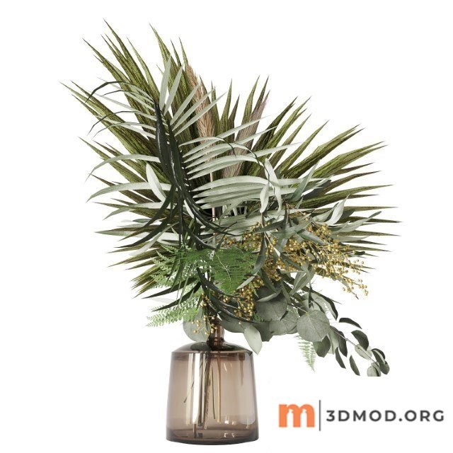 Green Bouquet with Palms