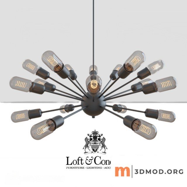 Hanging Lamp Loft Industrial Sputnik Chandelier Elliptical