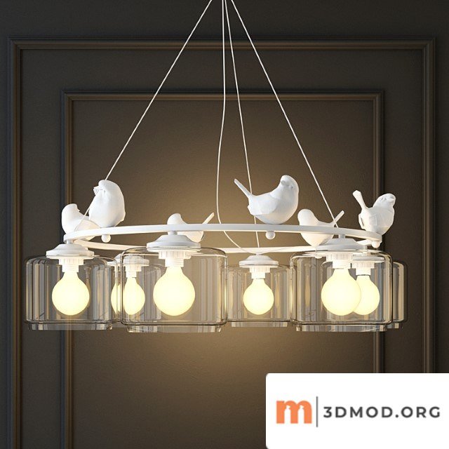 Hanging Lamp Provence Bird Pendant Chandelier Pedant
