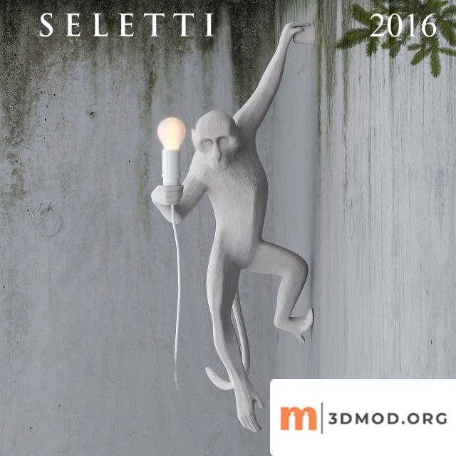 Hanging Monkey wall lamp