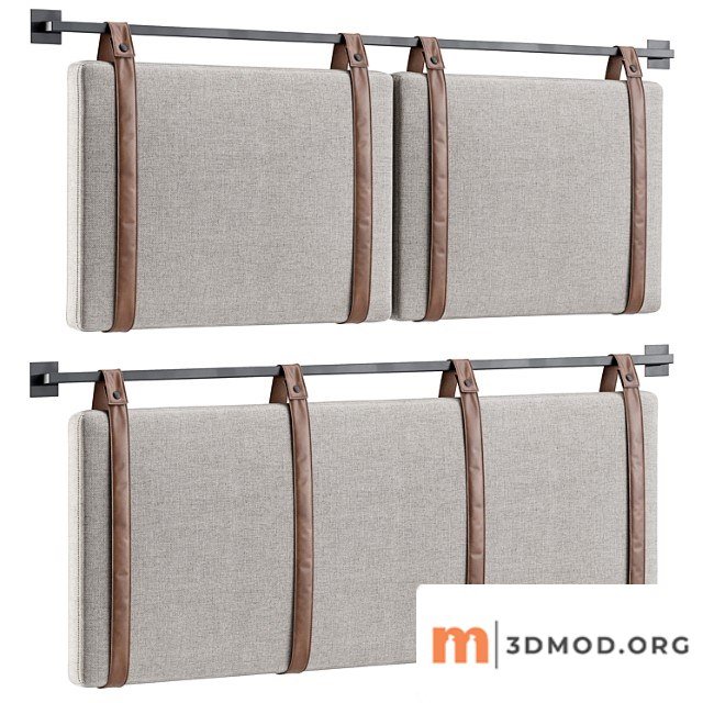 Hanging pillow headboard set 2