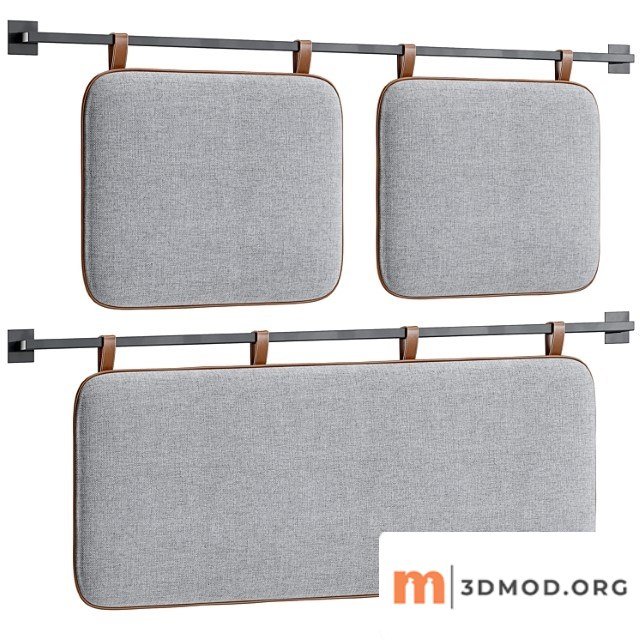 Hanging pillow headboard set 4