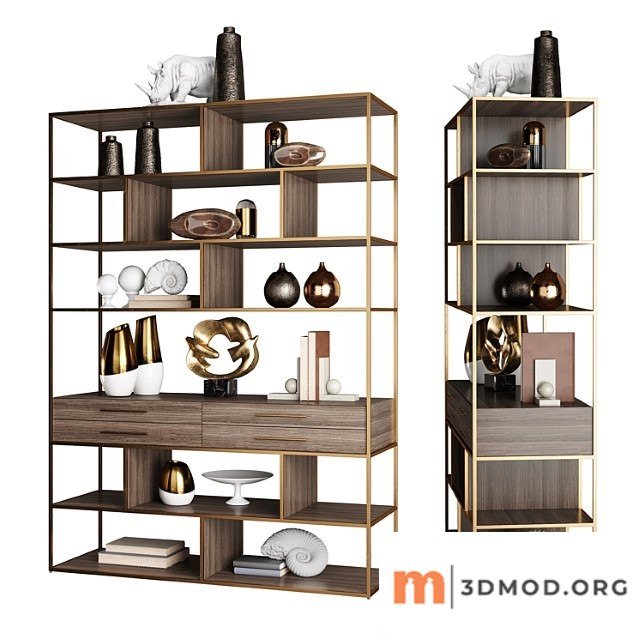 Horchow mack geometric etagere