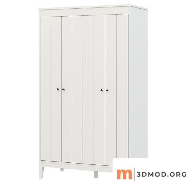 Idanäs idanes wardrobe, white121x211