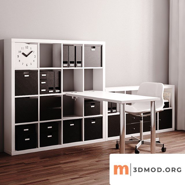 Ikea Kallax Workstation