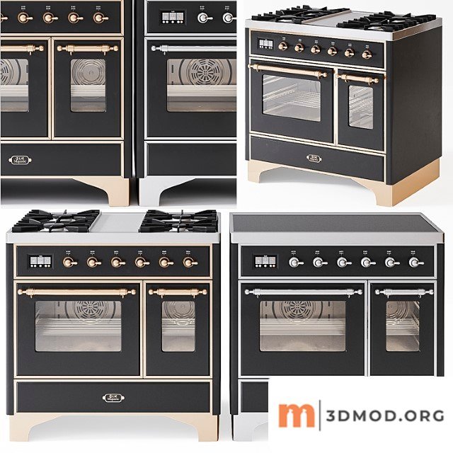 Ilve Majestic 2 Matte Graphite Freestanding Range