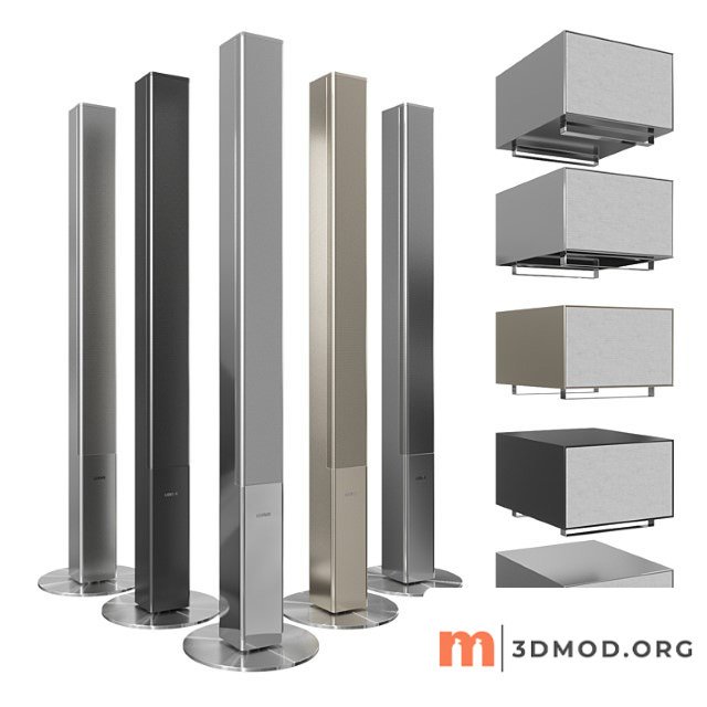Individual sound subwoofer highline & stand speaker loewe