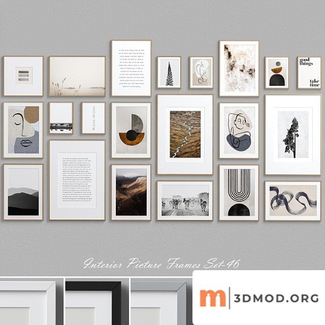 Interior picture frames set-46