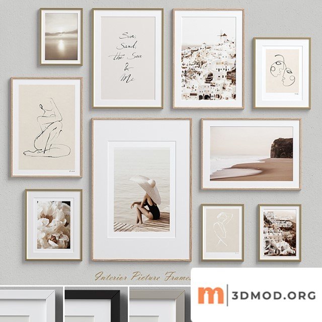Interior picture frames set-63