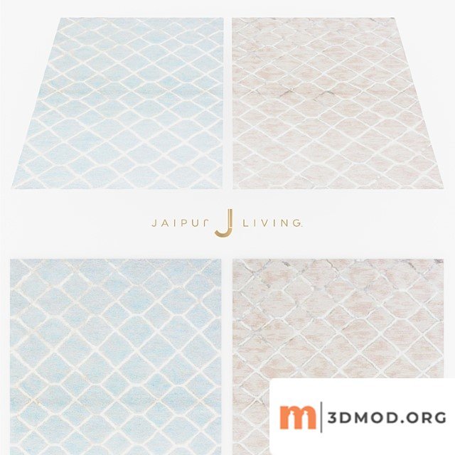 Jaipur Totten Rug From Blue Collection
