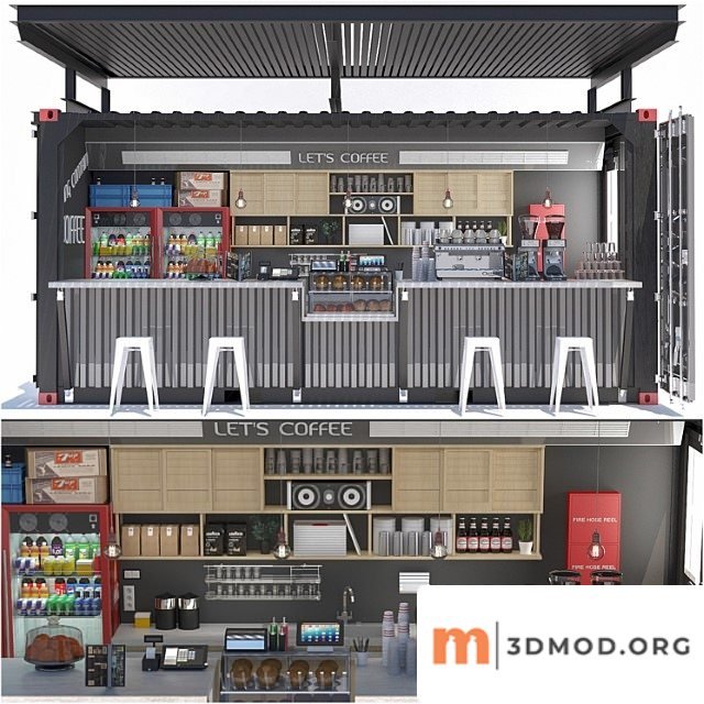 Jc shipping container coffee
