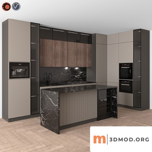Kitchen modern 16 (corner kitchen)