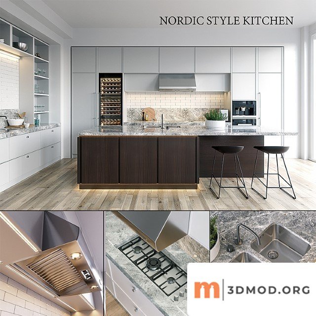 Kitchen nolte carisma (vray ggx, corona pbr)