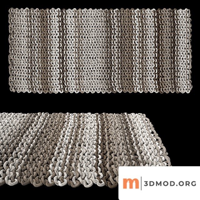 Knitted rug