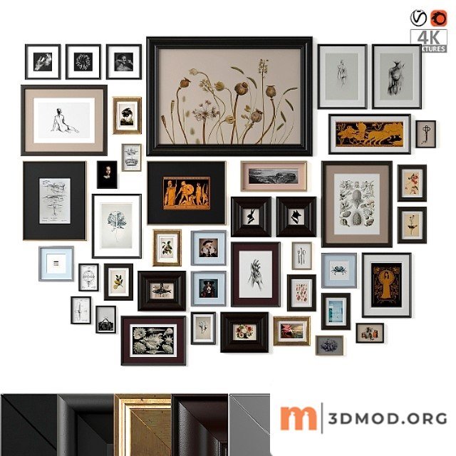 Lagre gallery wall