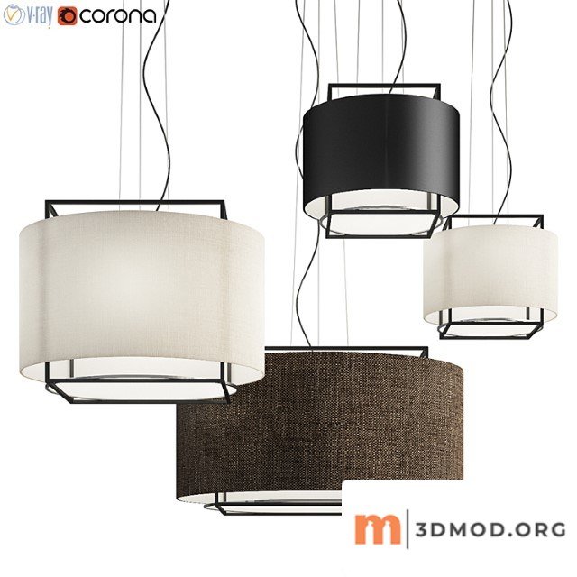 Lewit hanging pendant metalarte