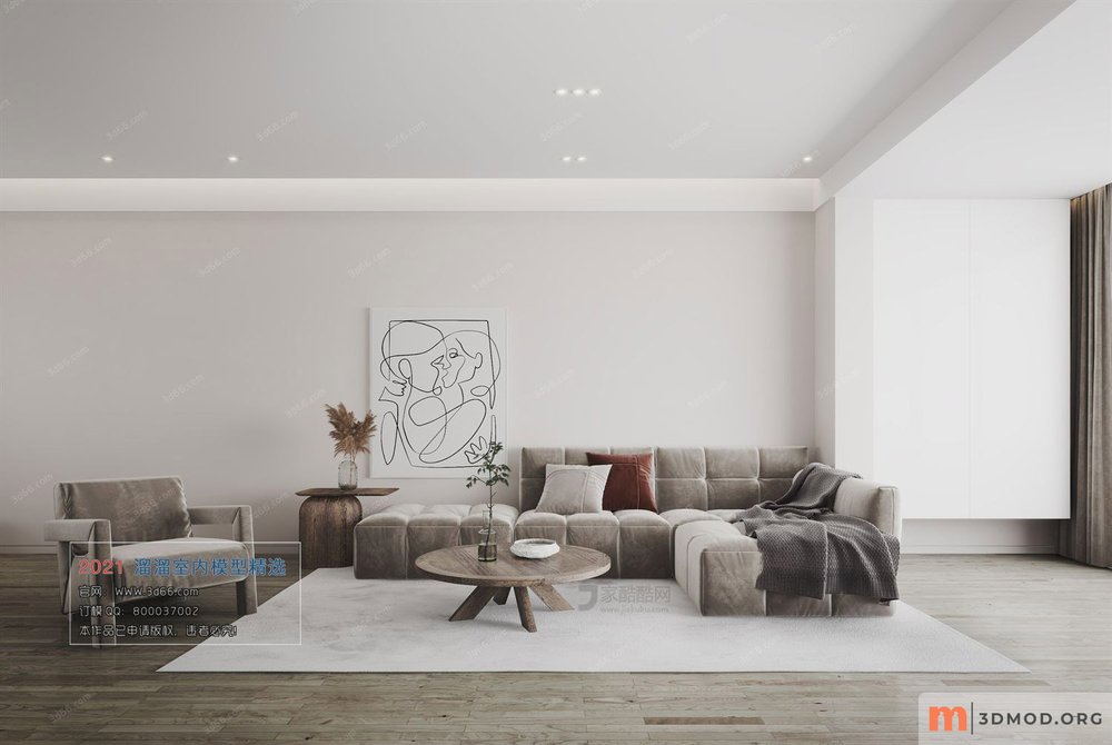 M004-Nordic style-Vray model