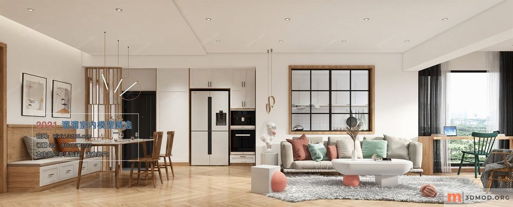 M006-Nordic style-Vray model