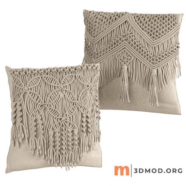 Macrame cushion set 05
