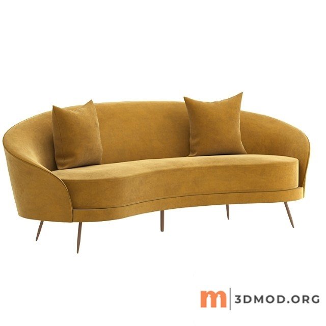 Maisons du monde canape yellow