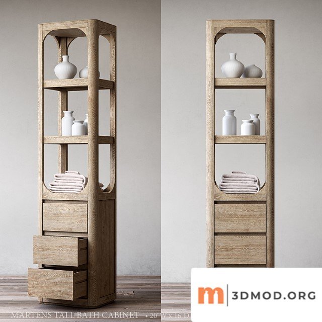 Martens Tall Bath Cabinet 1