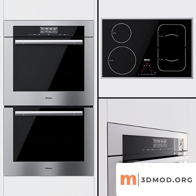 Miele - dual universal oven h 6780 bp2 and cooking surface km 6347 2