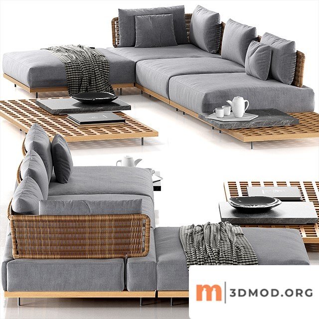 Minotti Quadrado 3 Seat