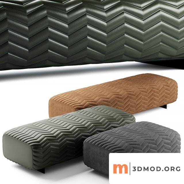 Minotti Quincy Pouf