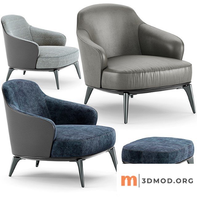 Minotti leslie armchair 2 1
