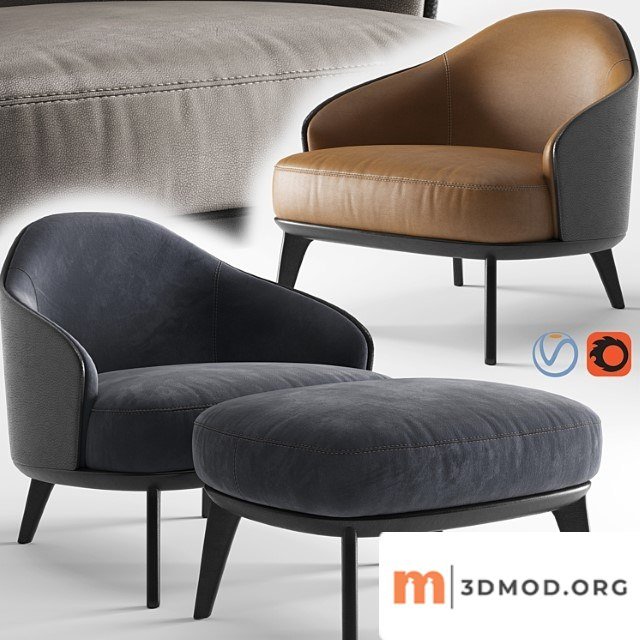 Minotti leslie armchair 3