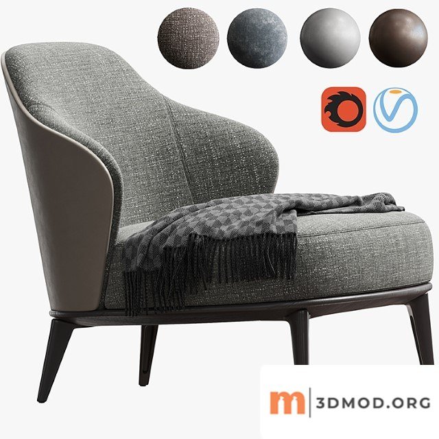 Minotti leslie armchair a
