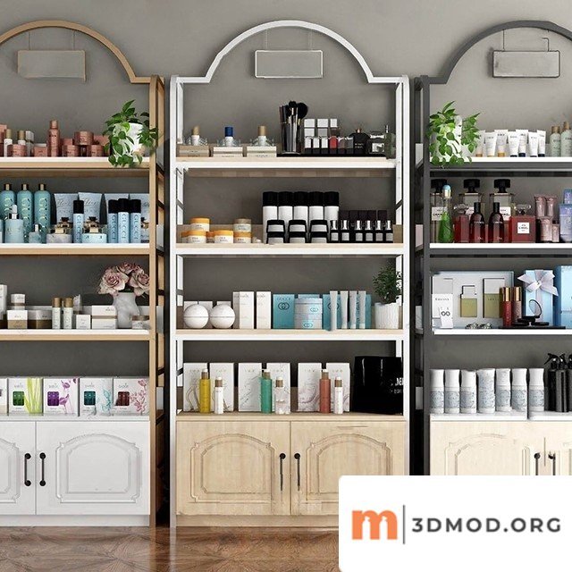 Modern Cosmetic Shelf