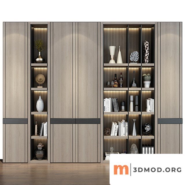 Modern Luxury Wooden Bookshelf Ghs 2358 2