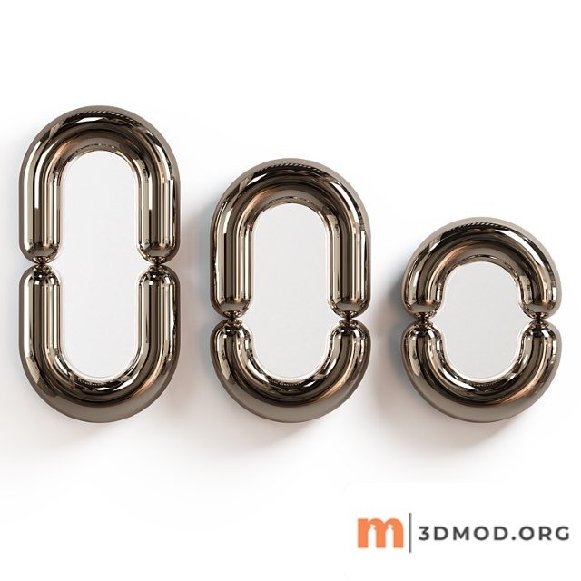 Mustache - zodiac mirror platinum