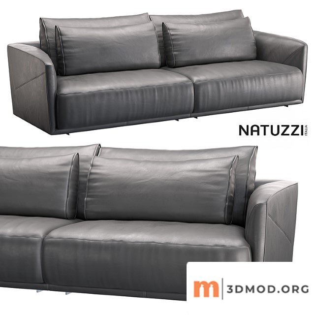 Natuzzi long beach sofa_222 2