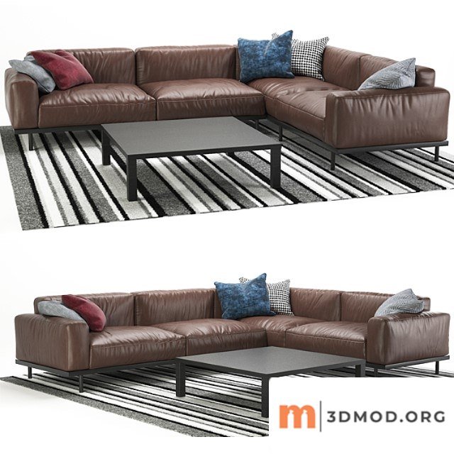 Naviglio sofa arflex leather 2
